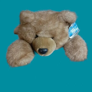 Purr-fection by mjc 18" brown laying down teddy bear